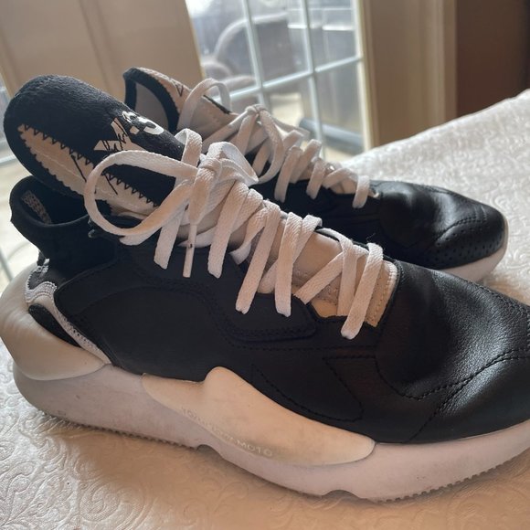 Adidas Y-3 Yohji Yamamoto size 7 Black Sneaker - Picture 4 of 6